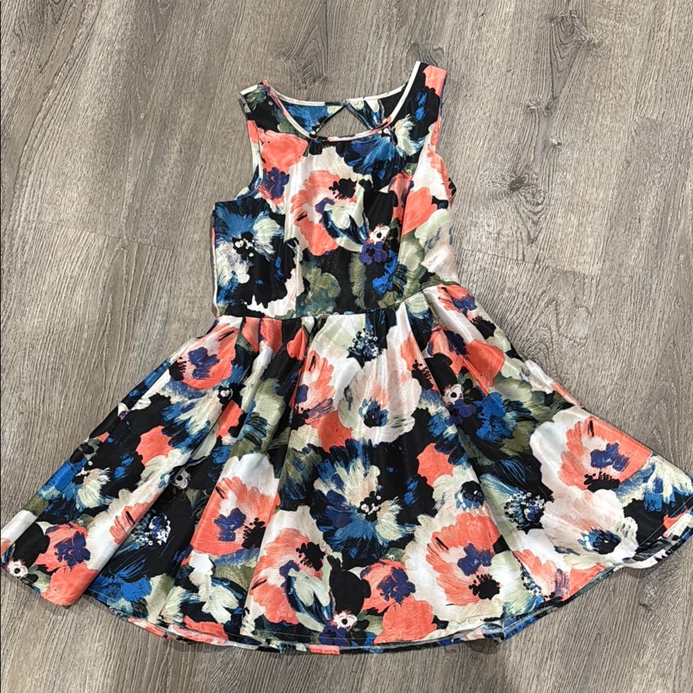 Danny & Nicole Pink and Blue Halter Sundress